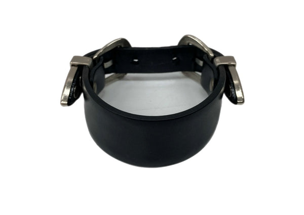 トーガ TOGA Double buckle bangle ダブル バックル バングル ウエスタン ブレスレッド 黒 銀 TZ31-AK922 メンズジュエリー バングル・ブレスレット 総柄 ブラック 104A-82