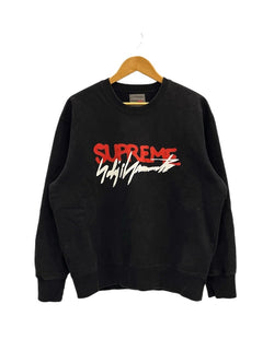 シュプリーム SUPREME ×Yohji Yamamoto Crewneck ヨウジヤマモト クルーネック スウェットシャツ ロゴ スウェット ブラック Mサイズ 101MT-5354