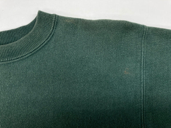 チャンピオン Champion 90's REVERSE WEAVE リバースウィーブ  ヴィンテージ CHI OMEGA ワンポイント 緑 スウェット 刺繍 グリーン Lサイズ 104MT-666