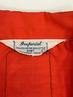 ヴィンテージ vintage 60's~70's 60年代 70年代 Imperial ボウリングシャツ 開襟 オープンカラー ループカラー ボックス 半袖シャツ レッド Lサイズ 101MT-5267