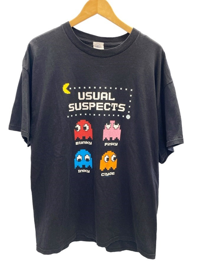 US US古着 PACMAN パックマン 2006 レトロゲームT XL Tシャツ プリント ブラック LLサイズ 101MT-2491 |  古着通販のドンドンサガール