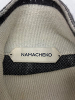 ナマチェコ NAMACHEKO 20AW CHABRIER TURTLENECK KNIT タートルネック ニット セーター ハイネック 灰色 セーター 総柄 グレー Sサイズ 104MT-629