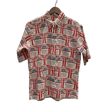 【曜日割引対象外】 ヴィンテージ vintage 60's 70's バドワイザー Budweiser 半袖シャツ レッド Mサイズ 201MT-3840 VB
