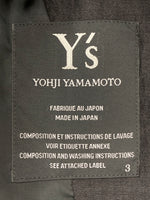 ワイズ Y's ヨウジヤマモト Yohji Yamamoto テーラード リネン LINEN 麻 レーヨン 日本製 BLACK 黒 YH-J09-325 ジャケット 無地 ブラック SIZE3 104LT-153