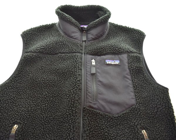 パタゴニア PATAGONIA  Classic Retro-X Vest クラシックレトロエックスベストジップアップ フリースベスト 23048FA19 ベスト ブラック Mサイズ 103MT-2894