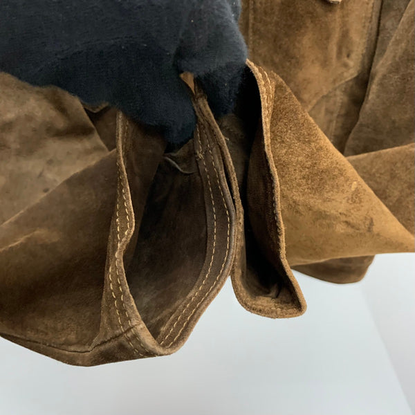 【曜日割引対象外】 リーバイス Levi's 60's 3rd suede leather trucker jacket オーストラリア製 ジャケット ブラウン 36サイズ 201MT-3341 VB