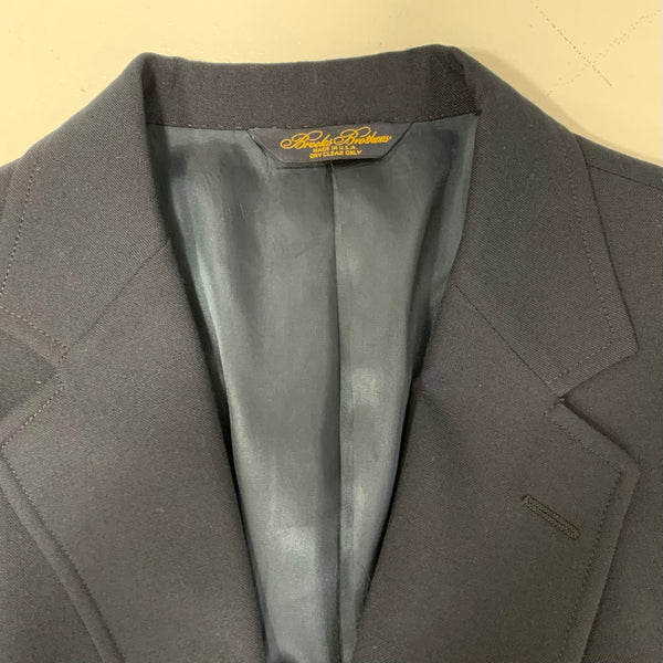 ブルックスブラザーズ Brooks Brothers 90's ３つボタン 金ボタン 紺 ブレザー USA製 ジャケット ネイビー 40サイズ 201MT-4246