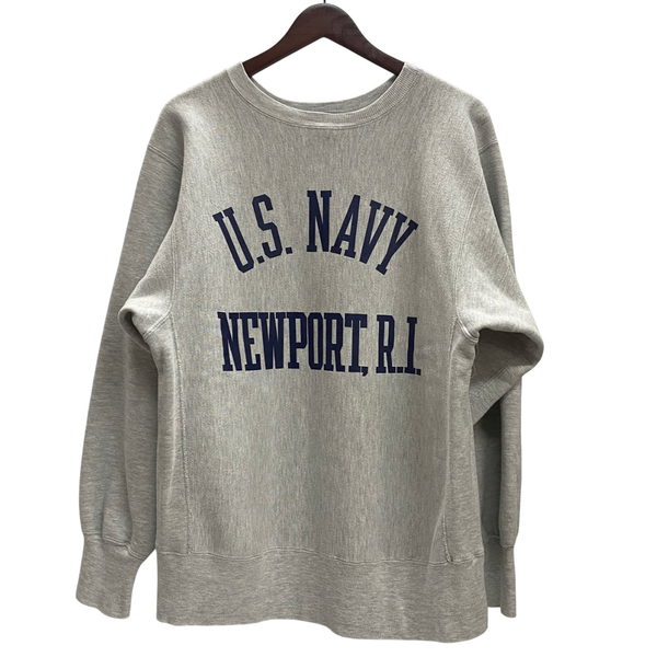 【曜日割引対象外】 チャンピオン Champion 90's US.NAVY REVERSE WEAVE USA製 スウェット グレー Lサイズ 201MT-4600 VB