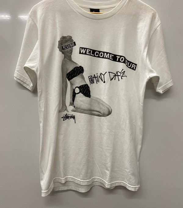 ステューシー STUSSY x NEXUS7 LIMITED tee マリリンモンロー Tシャツ ホワイト Mサイズ