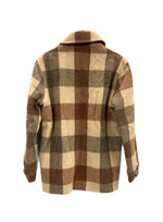 ウールリッチ WOOLRICH 70s 70's USA製 白タグ ウールチェック柄 ジャケット ジップアップ YKKジッパー ヴィンテージ 茶  ジャケット マルチカラー Sサイズ 101MT-5286