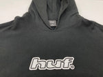 ハフ HUF LOGO APPLIQUE HOODED FLEECE ロゴ アップリケ フーディ フリース 黒 FL00229 パーカ ロゴ ブラック XLサイズ 104MT-1831