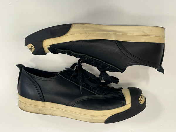 アンダーカバー UNDERCOVER JP型 トゥ ロゴ オール レザー ローカット UCP9F01 メンズ靴 スニーカー ブラック L 27.5cm 101sh-2035