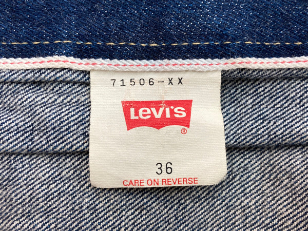 リーバイス Levi's 1st 506 大戦モデル ファースト LVC VINTAGE CLOTHING 復刻 日本製 デニムジャケット Gジャン 濃紺 サイズ 36 ジャケット 無地 ネイビー 104MT-1828