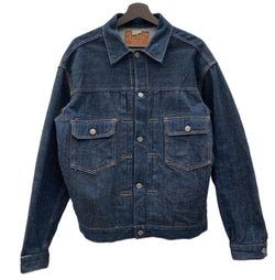 ワンピースオブロック One Piece Of Rock 2nd デニムジャケット Gジャン ハギ付き 407XXX 1954モデル M-54 バンダナ 濃紺 サイズ48 ジャケット 無地 ネイビー 104MT-1040
