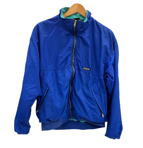 パタゴニア PATAGONIA 90's 90年代 USA製 shelled synchilla jacket シェルドシンチラ ナイロン フリースライナー vintage  ヴィンテージ 42111 ジャケット ブルー Lサイズ 101MT-3580