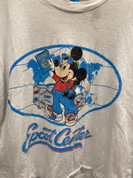 ヴィンテージ vintage Disney ディズニー Mickey ミッキー EPCOT CENTER エプコットセンター 袖シングル US古着 Tシャツ ホワイト Lサイズ 101MT-3128