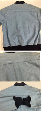 リーバイス Levi's 50’s～60's 50年代 60年代 LIGHTER BLUES TALON ZIP コットンジャケット ブルゾン タンカー ボンバージャケット シャンブレー vintage ヴィンテージ - ジャケット ブルー 101MT-4121