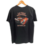 ハーレーダビッドソン Harley-Davidson 00's MORTERCYCLE イーグル モーターサイクル バイク バーアンドシールドロゴ ダイス 両面 プリント Tシャツ ブラック Lサイズ 101MT-4535