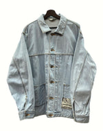 ジエダ Jieda 22ss BLEACH OVERSIZED DENIM JACKET ブリーチ オーバーサイズ デニム ジャケット Gジャン 青 Jie-22S-JK07-A サイズ 1 ジャケット ロゴ ブルー 104MT-952