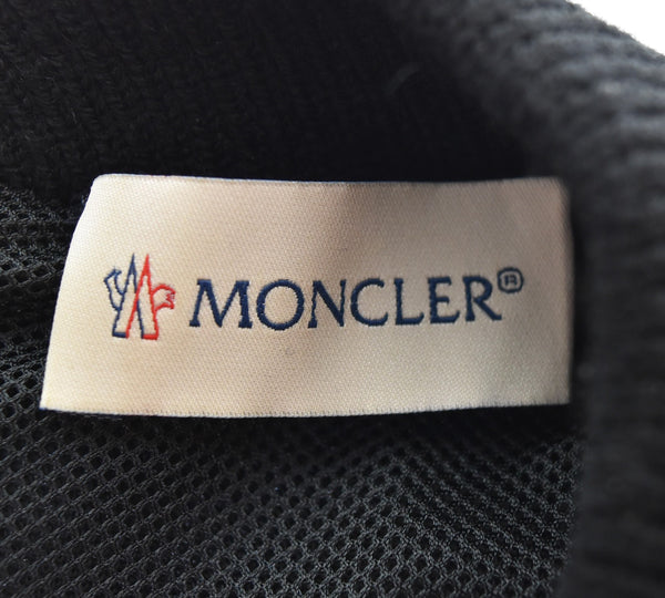 モンクレール MONCLER GENIUS 4 ジーニアス HYKE TEDDY フェイクファー ロゴパッチ プルオーバースウェット C-SCOM-21-13918 4 ジャケット ブラック Lサイズ 103MT-3381