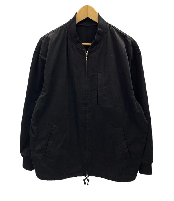 コムデギャルソン COMME des GARCONS COMMEdesGARCONS HOMME コムデギャルソン オム ジップアップ ブルゾン MADE IN JAPAN 黒 HJ-020720 ジャケット 無地 ブラック Mサイズ 101MT-2636