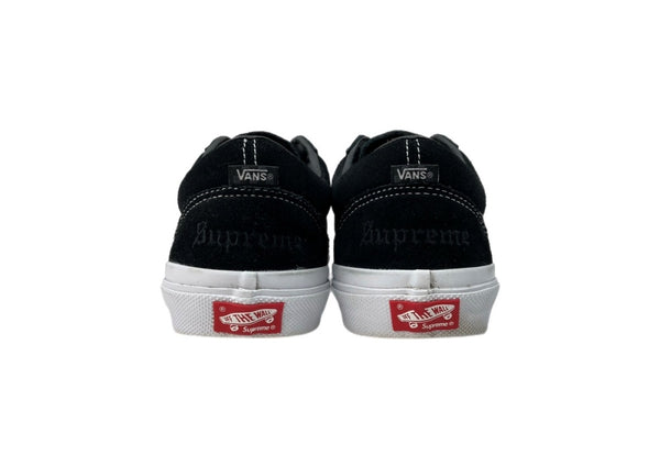 シュプリーム SUPREME × VANS バンズ 24SS Skate Sid S シド スケート スエード ローテク ローカット シューズ 黒 VN000MQ8CJK メンズ靴 スニーカー ブラック 26.5cm 104S-1017