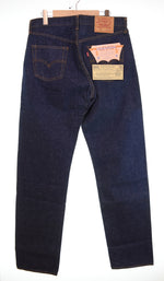 リーバイス Levi's 502 DEAD STOCK デッドストック 日本製 復刻 98年製 90年代 90's 90s 140th 140周年 BIG E 赤耳 TALON タロン ジップ 502-xx デニム ブルー W34L36 103MB-603