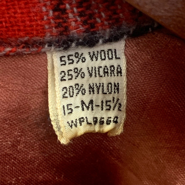 【曜日割引対象外】 ヴィンテージ vintage 50's 50s 50年代 MYLAN オープンカラーボックスシャツ 長袖シャツ レッド 201MT-3571 VB