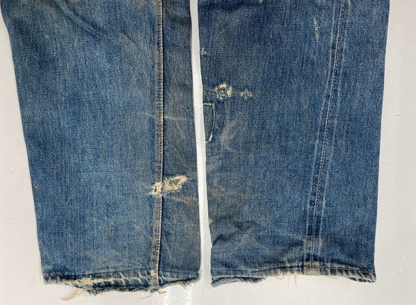 リーバイス Levi's 501 BIG E 60s 60年代 Vintage ヴィンテージ ジーンズ デニムパンツ ジーパン ボタン裏16 足長R 赤耳 青 無地 デニム ブルー 104MB-145