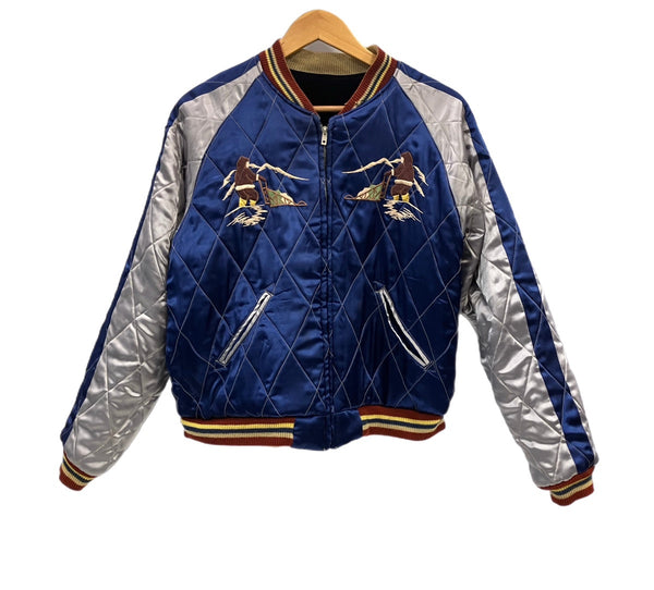 テーラー東洋 TAILOR TOYO 東洋エンタープライズ ALASKA 別珍 アラスカ スカジャン スーベニアジャケット 犬ぞり トナカイ ベロア リバーシブル TT10496 ジャケット ブラック Mサイズ 101MT-5113