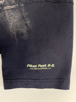 ハーレーダビッドソン Harley-Davidson 00's RIDE HARD PIKES PEAK ドクロ コブラ スカル モーターサイクル バイク プリント 黒 Tシャツ ブラック Lサイズ 101MT-4528