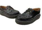 ジョージコックス GEORGE COX SKIPTON スキップトン 革靴 ラバーソール 厚底 Dリング ドレス シューズ 黒 3588 メンズ靴 ローファー ブラック サイズ 7 104S-745