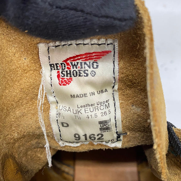 【曜日割引対象外】 レッドウィング RED WING USA製 ブラックスミス 8 1/2 D スエード 9162 メンズ靴 ブーツ ワーク ブラウン 26.5cmサイズ 201-shoes1470 VB