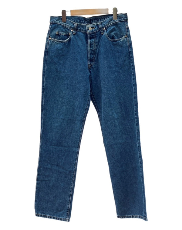 ダブルアールエル RRL DENIM PANTS デニム パンツ ボタンフライ ジーパン ジーンズ USA製 Ralph Lauren インディゴ 青 ロゴ 36-4609955WXS デニム ブルー サイズ 32 104MB-217