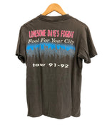 バンド band 90's 90s FOGHAT LONESOME DAVE'S FOGHAT Fool  For Your City Tour 91-92 ツアーT シングルステッチ Tシャツ ブラック Mサイズ 101MT-3441