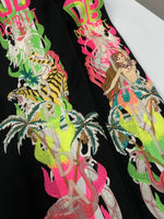 ダブレット doublet 19SS CHAOS EMBROIDERY TRACK JACKET トラック ジャケット ジップアップ ジャージ 刺繍 黒 19SS08BL83 ジャージ ロゴ ブラック Mサイズ 104MT-2217