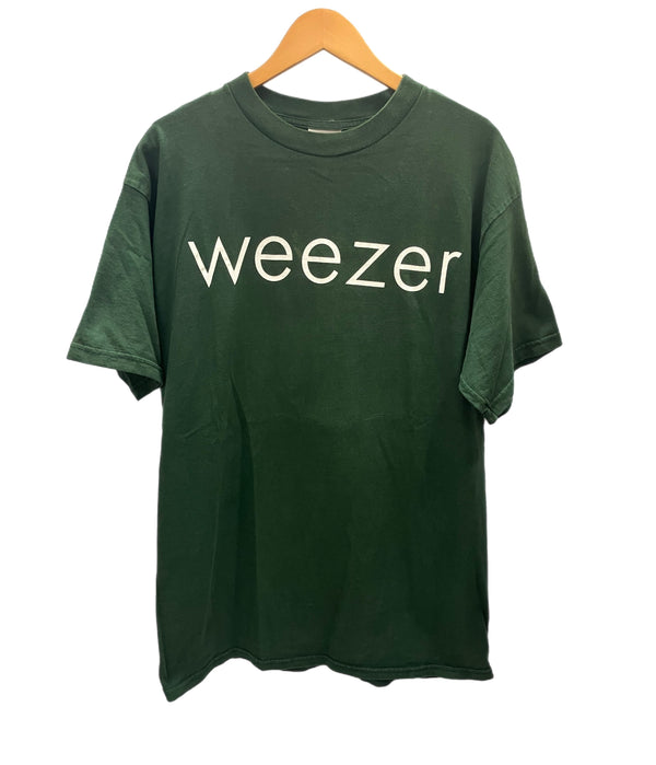 バンド band 90s 90's TULTEX  weezer ウィーザー ROCK OF MUSIC ©1994 MADE IN USA アメリカ製 XL Tシャツ グリーン LLサイズ 101MT-3078