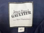 ジャンポールゴルチエ Jean Paul GAULTIER トレンチ TRENCH COAT ライトアウター テーラード TAILORED ダブルブレスト ウエストベルト スロートラッチ 膝丈 ベトナム製 NAVY 紺 JP-S16-C0001-A コート ネイビー SIZE40 104LT-235