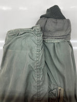 ミリタリー Military N-3B FLIGHT JACKET フライト ジャケット ジップアップ ファー フード 軍物 ARMY アウター 灰 ジャケット 無地 グレー Sサイズ 104MT-1869