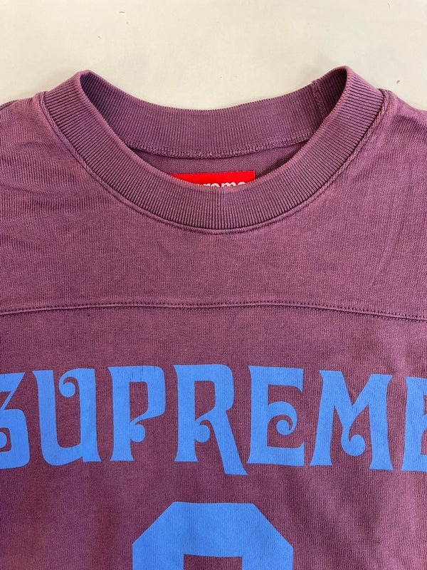 シュプリーム SUPREME Affiliated L/S football Top アフィリエイト フットボールトップ ナンバリング 紫 ロンT パープル Mサイズ 101MT-5050