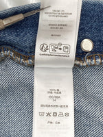 シュプリーム SUPREME 24FW Distressed Loose Fit Selvedge Jean ディストレスト ルーズ フィット セルビッチ ジーンズ 青 無地 デニム ブルー サイズ 34 104MB-299