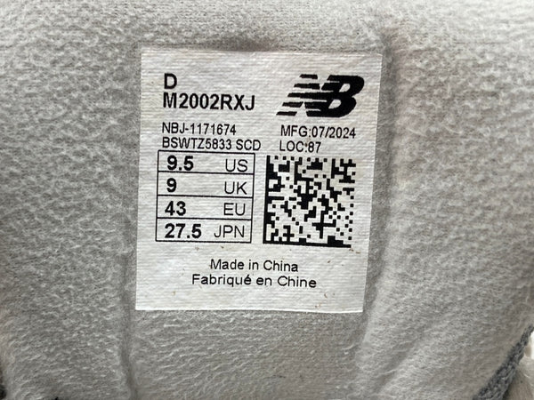 ニューバランス new balance 24年製  M2002 RXJ GORE-TEX N-ERGY エナジー N-durance ランニング ローカット シューズ 灰  M2002RXJ メンズ靴 スニーカー グレー 27.5cm 104S-969