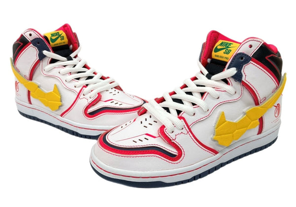 ナイキ NIKE 21年製 × GUNDAM UNICORN 機動戦士ガンダムUC SB DUNK HIGH PRO QS UNICORN ダンク ハイ ユニコーン シューズ 白 DH7717-100 メンズ靴 スニーカー ホワイト 25cm 104S-902