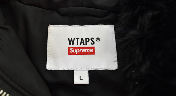 シュプリーム SUPREME 2021FW WTAPS Faux Fur Hooded Jacket ダブルタップス フェイクファー フード ジップアップジャケット ジャケット ブラック Lサイズ 103MT-3130
