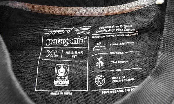 パタゴニア PATAGONIA ALPINE ICON REGENERATIVE ORGANIC PILOT COTTON CREW SWEATSHIRTスウェットシャツ 39613 スウェット ブラック LLサイズ 103MT-3433