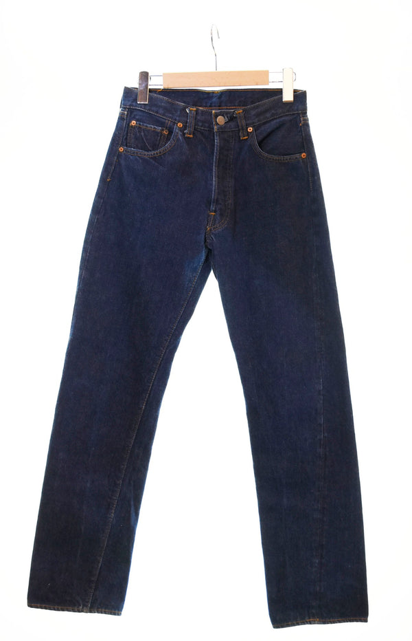 リーバイス LEVI'S 70s 73年11月製 501 66前期 ボタン裏6 赤耳 Denim Jeans デニムパンツ 濃紺 デニム ブルー 103MB-321