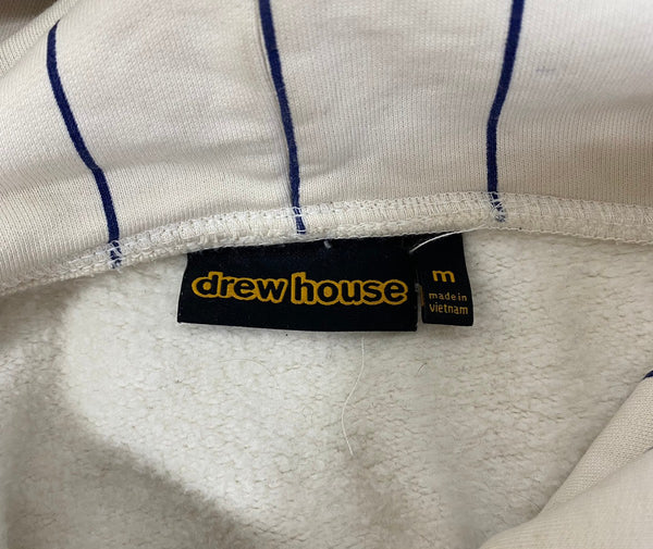 ドリューハウス drew house mascot hoodie navy pinstripe ストライプ パーカ ベージュ Mサイズ