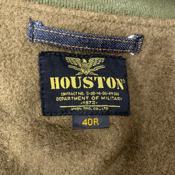 ヒューストン HOUSTON ドゥニーム Denime コラボ デニム 50807 ジャケット ネイビー 40Rサイズ 201MT-4876