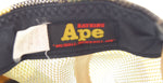 アベイシングエイプ A BATHING APE CAMO 猿顔 迷彩 ロゴ スナップバック メッシュ キャップ 帽子 メンズ帽子 キャップ ブラウン 103H-42