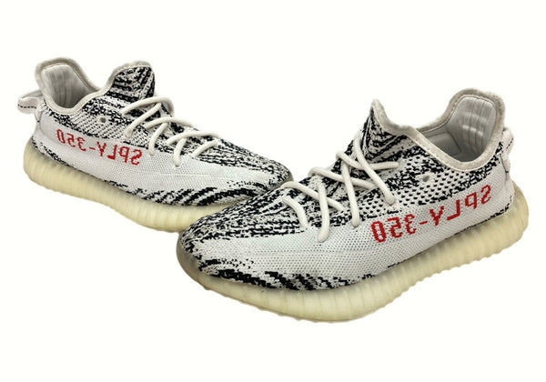 アディダス adidas 20年製 YEEZY BOOST 350 V2 ZEBRA イージー ブースト ゼブラ ローカット シューズ 白 黒 CP9654 メンズ靴 スニーカー ホワイト 25cm 104-shoes608